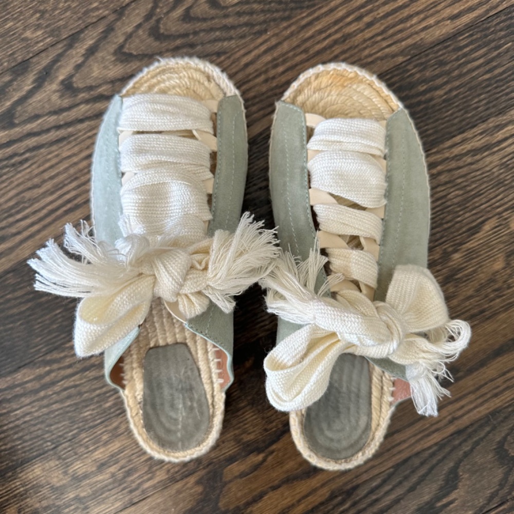 CHLOE "Harper" Suede Espadrilles 37 *Original Box + Dust Bags